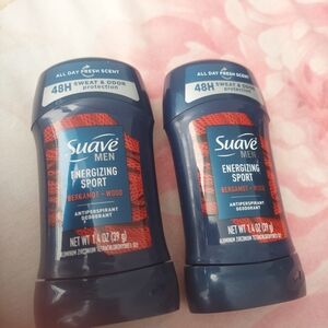 Lot of 2 Suave Men Energizing Sport Antiperspirant Deodorant – Bergamot + Wood 1